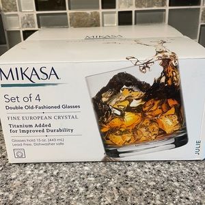 💰SOLD💰 NWT Mikasa Double Old Fashioned Glasses